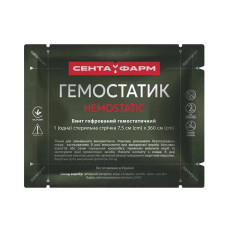 Бинт гофрированный "Гемостатик" 7,5 см х 3,6 м
