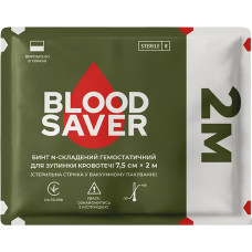 Гемостатический бинт BloodSaver 7,5 см × 2 м